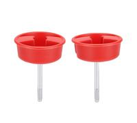 Eujgoov 2 Uds Perilla de Montaje Dura Roja 1CJ57DX9 Reemplazo de Agarre Ergonómico para JK 2007-2018 2dr/4dr