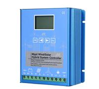 Eujgoov 24V 48V MPPT Regulador eólico solar, 2000W Controlador Híbrido Regulador para Farolas eólicas y Solares