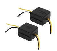 Eujgoov 2pcs Filtro de Alimentación de Automóvil de 2V Reductor Estereo Amplificador Amplificador de Ruido Filtro de Alimentación de Audio para los Igualizadores Amplificadores Altavoces