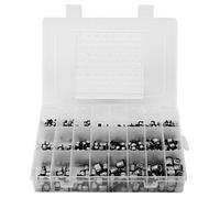 Eujgoov 400 UDS 24 Valores SMD Aluminio, Kit de Condensador de Montaje en Superficie Condensador de Montaje en Superficie ElectrolÍSTICO Kit Surtido 1UF - 1000UF
