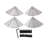 Eujgoov 8pcs 1/2in, Pasadores de 3/4 Pulgadas y 32 Agujeros de Montaje No. 45 Tornio de Madera de Acero con Llave Hexagonal, Auto Centrado, Adecuado para Herramientas de Leña