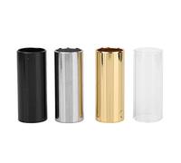 Eujgoov Acero Inoxidable, Vidrio de Borosilicato, Toboganes de Guitarra de Sonido Brillante y Transparentes con Buena Textura para Guitarra Eléctrica, Acústica, bajo, Ukulele, Banjo con Cubierta de