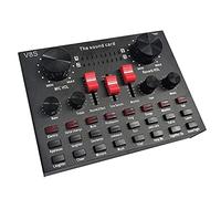 Eujgoov Adaptador de Tarjeta de Sonido USB, Cuerpo de Metal, Múltiples Modos para Uso de Auriculares, para Transmisión en Vivo y Juegos