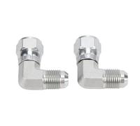 Eujgoov Adaptador Hidráulico de Codo de 90 Grados JIC de 3/8 ", 37 Grados, Rosca Hembra Giratoria de Acero Al Carbono, 3000 PSI con Estándar SAE J514 para Maquinaria de Construcción