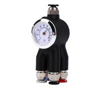 Eujgoov Adaptador PTFE 4 en 1 con Monitor de Humedad y Tapas Antipolvo, Conector de Tubo de Filamento para Impresora 3D Lab P1P P1S X1 X1E