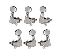 Eujgoov Afinadores Grover Machine Heads, Botón Ovalado, 1:15, Juego De 6 uds. De Clavijas De Guitarra para Guitarra Eléctrica o Acústica (3 derecha y 3 izquierda)