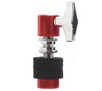 Eujgoov Aleación de Aluminio Clutch de Casco, Soporte de Platillo de Tambor de Jazz Autoinformado con de Liberación Automática Portátil, Mejora el Sonido del Pedal del Pie, Conveniente para (rojo)