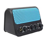 Eujgoov Amp de Guitarra 10W Amp Electric Bass Amplifier Mini Guitars Kit Acústico Auriculares Efectos de Tambor Canales para Práctica Nocturna