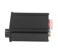 Eujgoov Amplificador DE Potencia Digital Aleación DE Aluminio con Función DE Descarga DE Anillo Rojo Gris Audio HiFi 2x100W para DE Cine en Casa