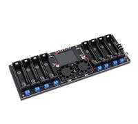 Eujgoov Analizador de Baterías de Litio de 8 Ranuras, Comprobador de Capacidad Multifunción con Medición de Resistencia Interna, Ciclo de Carga y Descarga, Alimentado por USB Tipo C para