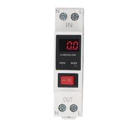 Eujgoov Auto Recuperación sobre el Protector Actual Reset AUTOMÁTICO Dispositivo Protección DIN Rail Instalación Medidor Digital Manual de Retraso de Fase Interruptor Automáticamente Se