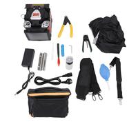 Eujgoov Automatic Fiber Optic Fusion Splicer, Máquina FTTH Precisa para las Industrias de Energía de Telecomunicaciones con Pantalla LCD TFT de 5.0 Pulgadas (EU enchufe 100-240V)