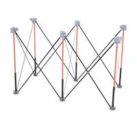 Eujgoov Banco de Trabajo Plegable Portátil, Resistente y Plegable, con Capacidad de Carga de 600 Kg, Estación de Trabajo Móvil sin Montaje con Correa de Transporte, para Garaje, Taller y