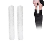 Eujgoov Barras de Pesas Ajustables, Pesas de Pierna de Acero Inoxidable Galvanizado para Entrenamiento Físico, Barras de Carga de Cabeza Redonda de 15 Cm y 25 Cm para Entrenamiento de Fuerza con