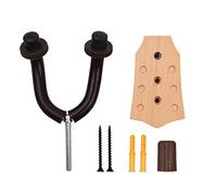Eujgoov Beech Wood Guitar Wall Hanger Barras de Estabilización de Hierro para Guitarra Acústica Violín Mandolin Ukulele Studio Home (Colgador-3)