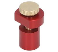 Eujgoov Bloque de Límite de Orificio para Perros de 20 Mm, Regla de ángulo de Aluminio Anodizado Mecanizado CNC para Mesa de Carpintería, Abrazadera de Tornillo de Acero Ajustable para Sierras (rojo)