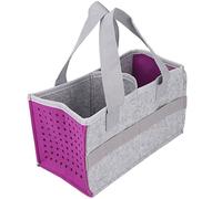 Eujgoov Bolsa de Transporte de Fieltro para Toniebox Player Starter Set, Fieltro Grueso con 6 Correas Elásticas, Diseño Compacto para un Fácil Almacenamiento (Purple)