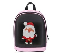 Eujgoov Bolso Rosado Programable Lindo del Control LED de la Aplicación de la Pantalla a Todo Color de la Mochila LED para los Festivales