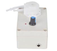 Eujgoov Bomba Peristáltica Industrial, Control de Flujo Ajustable de un Cabezal de 10 Ml a 250 Ml por Minuto, con Ajuste de Perilla para Uso Industrial y de Laboratorio (Enchufe de la UE)