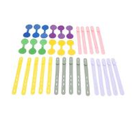 Eujgoov Bridas de Silicona para Cables, Organizador de Gestión de Cables Reutilizable con 20 Bandas y 12 Etiquetas para Oficina en Casa y Viajes