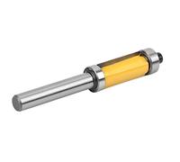Eujgoov Broca Enrutadora de Corte Al Ras con Patrón de Vástago de 8mm, Acero de Carburo, Doble Rodamiento, Herramienta de Corte de Precisión para Carpintería y Carpinteros