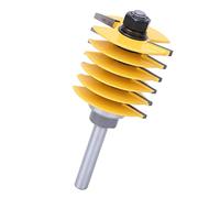 Eujgoov Broca Enrutadora para Juntas de Dedo con Vástago de 8 Mm, Cabezal Cortador de Aleación YG6 con Diseño Anti-retroceso, Hoja de Gran Tamaño de 46 Mm para Carpintería Suave en Cajones y