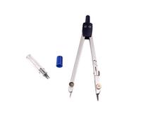 Eujgoov Brújula Profesional, Herramienta de Geometría Metálica, Dibujo y Medición Precisos, Tamaño de 17,4 Cm, Ideal para Estudiantes y Artistas