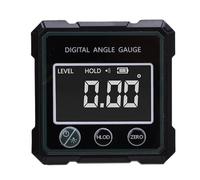 Eujgoov Buscador de ángulo Digital Inclinómetro Digital Medidor de Nivel 360 Grados 4x90° Resolución 0,05° Precisión ±0,2° con 4 Imanes Fuertes para Muebles de Construcción de