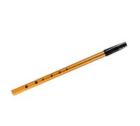 Eujgoov C Key Irish Whistle Tin Whistle Flauta Irlandesa de 6 Agujeros, Instrumento de Viento Portátil con Bolsa de Almacenamiento para Principiantes Expertos, Sonido Suave y Construcción de (GOLD)