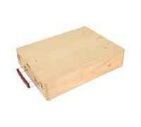Eujgoov Caballete de Arte de Escritorio, Caja de Bocetos de Mesa de Madera, Caja de Bocetos Portátil con Diseño Plegable, Pies de Goma para Artistas, Estudiantes y Principiantes
