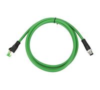 Eujgoov Cable blindado Ethernet M12 D-Code Conector Macho de 4 Pines a Cable de conexión RJ45 IP67 Cable Impermeable de 24 AWG para Ethernet Industrial