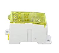 Eujgoov Caja de Bloque de Terminales de Conexiones de Red 400A 690V Distribución de Energía en Carril DIN con Carcasa Ignífuga PA66 para Gabinetes Eléctricos Paneles de Control Industriales de Alto