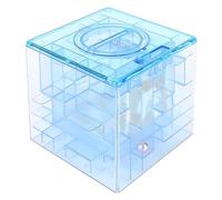 Eujgoov Caja de Rompecabezas de Laberinto de Dinero, Juego de Acertijos para Niños y Adultos, Divertidos Juegos de Regalo con Compartimento Secreto, Caja de Rompecabezas de Banco de Dinero Blanco