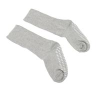 Eujgoov Calcetines Súper Anchos Transpirables con Agarres para los Pies Gordos, Calcetines de Ajuste Sueltos para Hombres para Hombres Grises, para Actividades Físicas (S M)