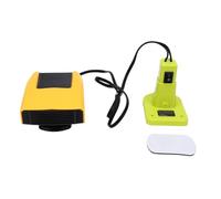 Eujgoov Calentador de Espacio a Batería Compatible con Baterías de 18 V, Calentador Portátil para Lugar de Trabajo de 200 W con Puertos USB Duales, 2 Configuraciones de Calor y Cabezal