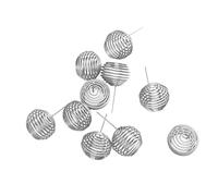 Eujgoov Cesta de Malla para Fertilizantes de Acero Inoxidable, 100 Unidades, Tazas de Nutrición para Jardín, Fáciles de Insertar, Ligeras, para el Hogar, Jardín, Granja, Plantas de Bonsái