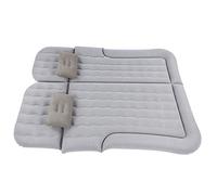 Eujgoov Colchón Inflable para Coche, Cama de Viaje Inflable, Colchoneta para Dormir Flocada de PVC con Bomba y 2 Reposacabezas, Cojín de Descanso Portátil de 174 X 126 Cm para SUV, Camping, Viajes