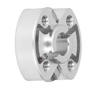 Eujgoov Collarin de Eje 8mm Agujero Aluminio Aleacion Doble Abrazadera M4 | Collarin de Fijacion, Aleacion de Aluminio, Rejilla de 16mm, Cuatro Agujeros de 4mm, Diametro Exterior de 32mm, Montaje de