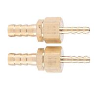 Eujgoov Conector de Enchufe Reductor de Púas, Accesorio de Latón, Adaptador de Manguera de 10 Mm a 4 Mm para Acuario y Plomería, Ideal para Mantenimiento de Tuberías