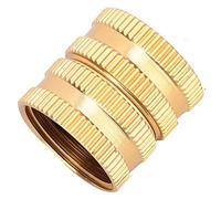 Eujgoov Conector de Toque de Manguera de Latón, Juego de Tuercas de Domo de Latón M3, Tuercas Hexagonales de la Cabeza de Bellota para Junta Adaptada de Tubería de Agua de Jardín, Material Premium,