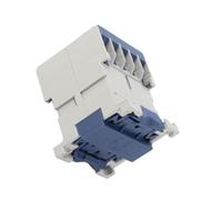 Eujgoov Contactor de CA Trifásico Bobina de 220V 3 Polos Normalmente | Dispositivo de Arranque de Motor, Carcasa Ignífuga 12A 50 60Hz, Montaje en Panel de Bomba de Riel DIN