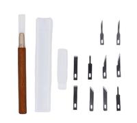 Eujgoov Cortador para Manualidades, Cuchillas de Acero Al Carbono SK5 con de Palisandro para Tallado en Madera, Cuero, Papel y Grabado en plástico.