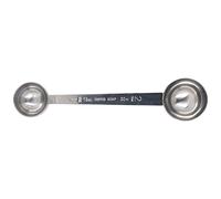 Eujgoov Cuchara Medidora de Doble Punta de 15 Ml y 30 Ml, Cucharada de Acero Inoxidable con Escamas para Cocina, Hornear, café, Harina, Proteína en Polvo