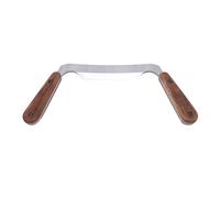 Eujgoov Cuchillo de Desbaste Recto, Herramienta para Trabajar la Madera, Acero de Alta Velocidad HSS, Raspador de 10 Cm con Mangos Ergonómicos de Madera para Descortezar Troncos, Dar