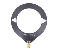 Eujgoov Donut Mini Loop Antenna 10kHz-180MHz Antena Receptora Activa de Banda Ancha con Conector SMA, Onda Corta MW FM LW Antena de Radio de Banda Aérea SDR Ham Radio Walkie Talkie (no