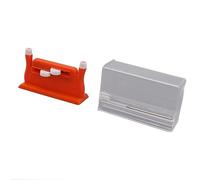 Eujgoov Enhebrador de Agujas de Escritorio, Enhebrador Automático de Agujas de Plástico para Coser a Mano con 5 para Usuarios Mayores y con Baja Visión (ORANGE)