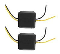Eujgoov Filtro de Alimentación de Audio de 2pcs de 12 V, Amplificadores de Ecualizadores Filtador de Filtro ABS Hogar Reductor de Ruido Estéreo