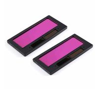 Eujgoov Filtro de Lente de Casco de Soldadura de Oscurecimiento Automático Solar, Batería Integrada para Reparación de Soldadura y Proyectos de Trabajo, 2 uds.