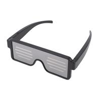 Eujgoov Gafas de Sol Dinámicas con Luz LED Brillante, Lentes de Sol con Batería Recargable, 11 Patrones para Fiestas, Bailes y Conciertos