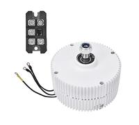 Eujgoov Generador de Alternador de Viento, Motor Eléctrico de Imán Permanente Resistente, Generador Síncrono de 300W 12V para Uso Doméstico (motor 12V + rectificador)